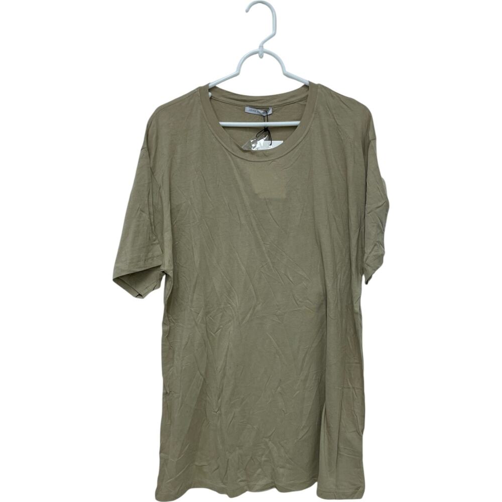 John Elliott T Shirt Mens 3XL Brown Short Sleeve Crew Neck Cotton Pulover NWT